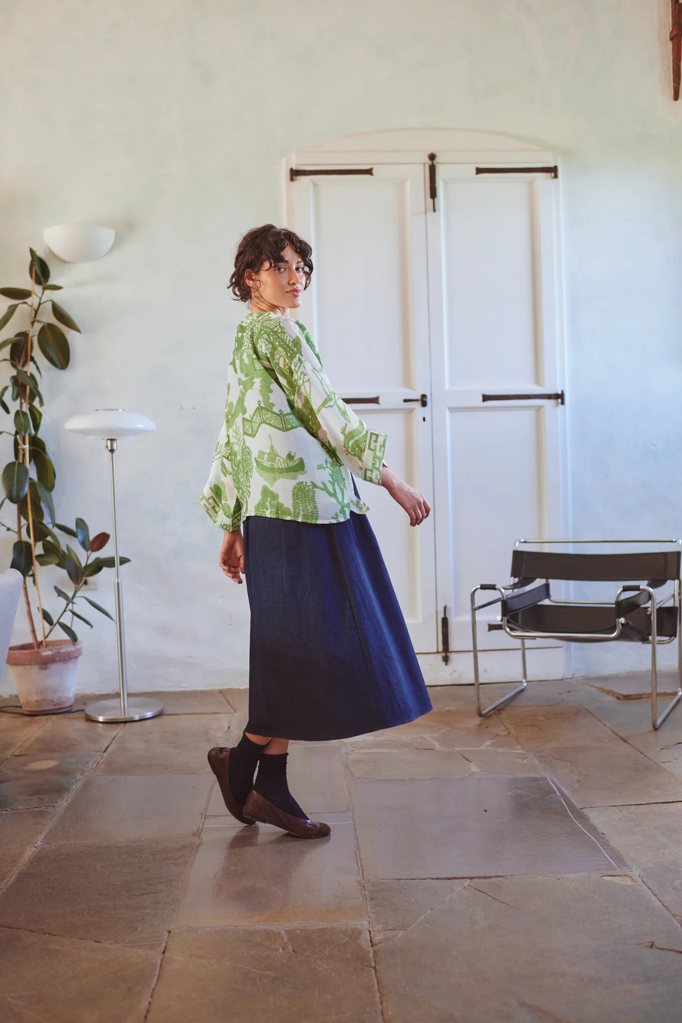 Mini Kimono, Giant Willow Green