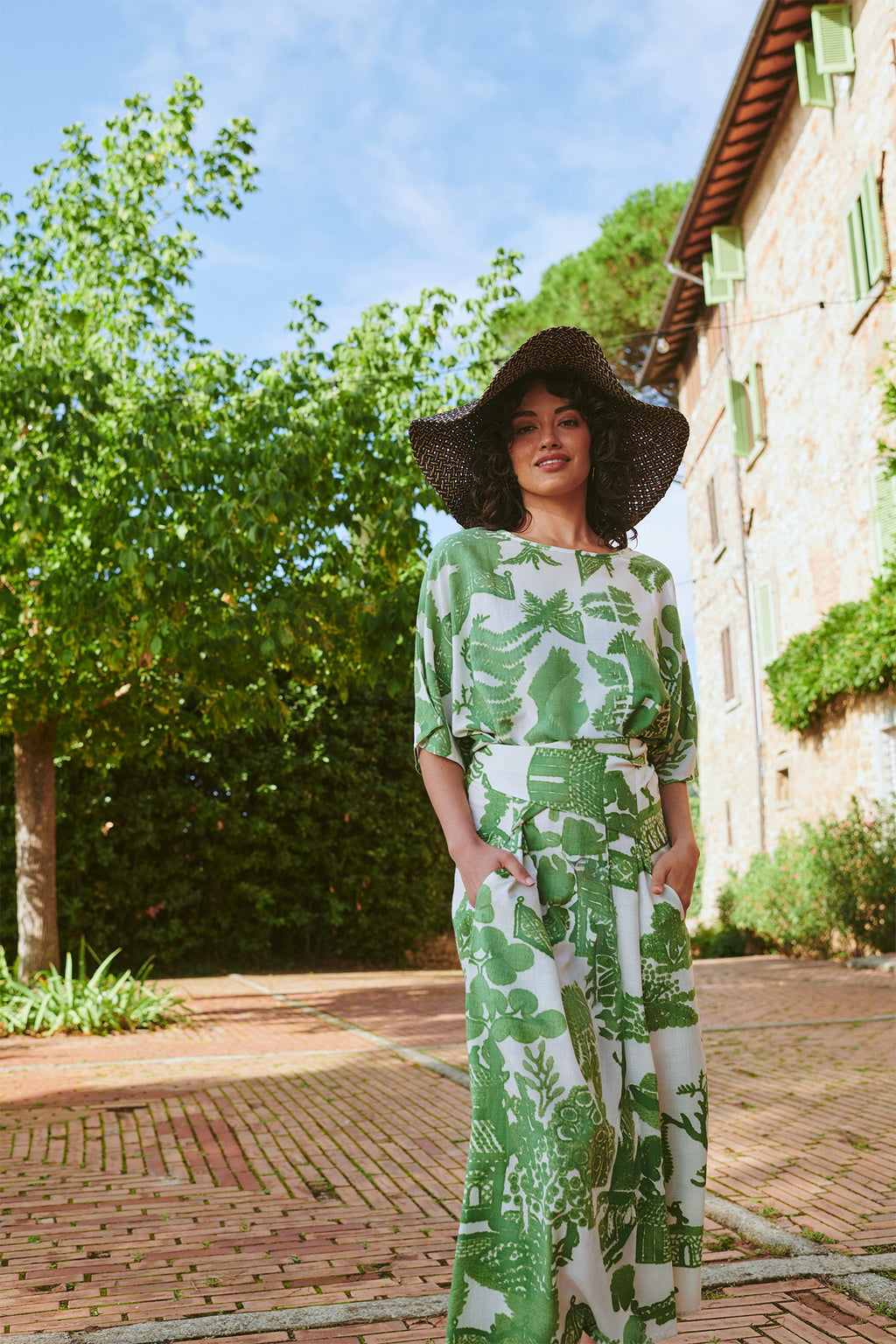 Obi Dress, Giant Willow Green