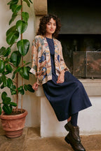 Hummingbird Nude Mini Kimono