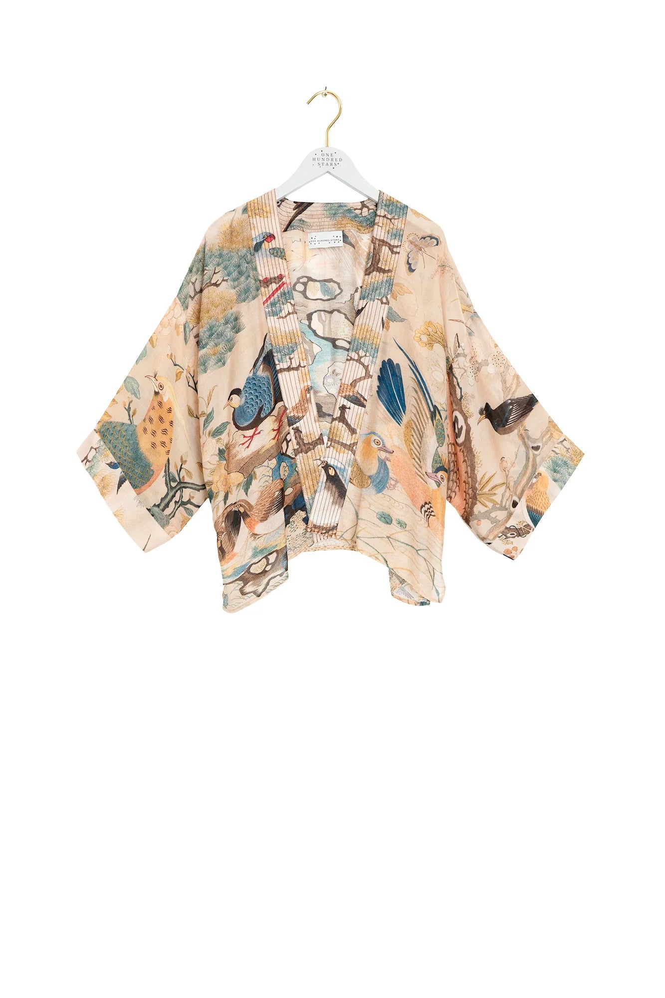 Hummingbird Nude Mini Kimono