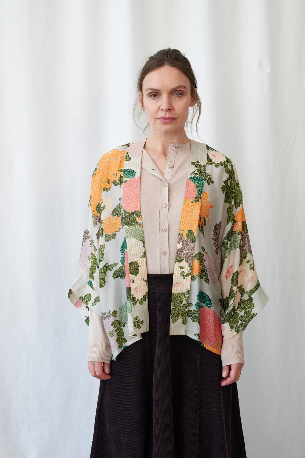 Jacquard Putty Mini Kimono