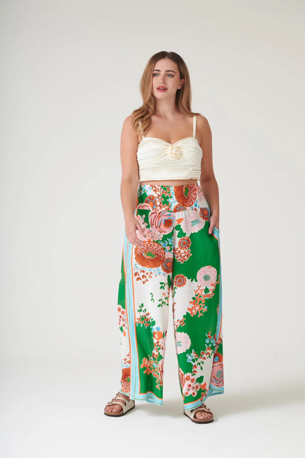 Palazzo Pants, Kitsch Bouquet
