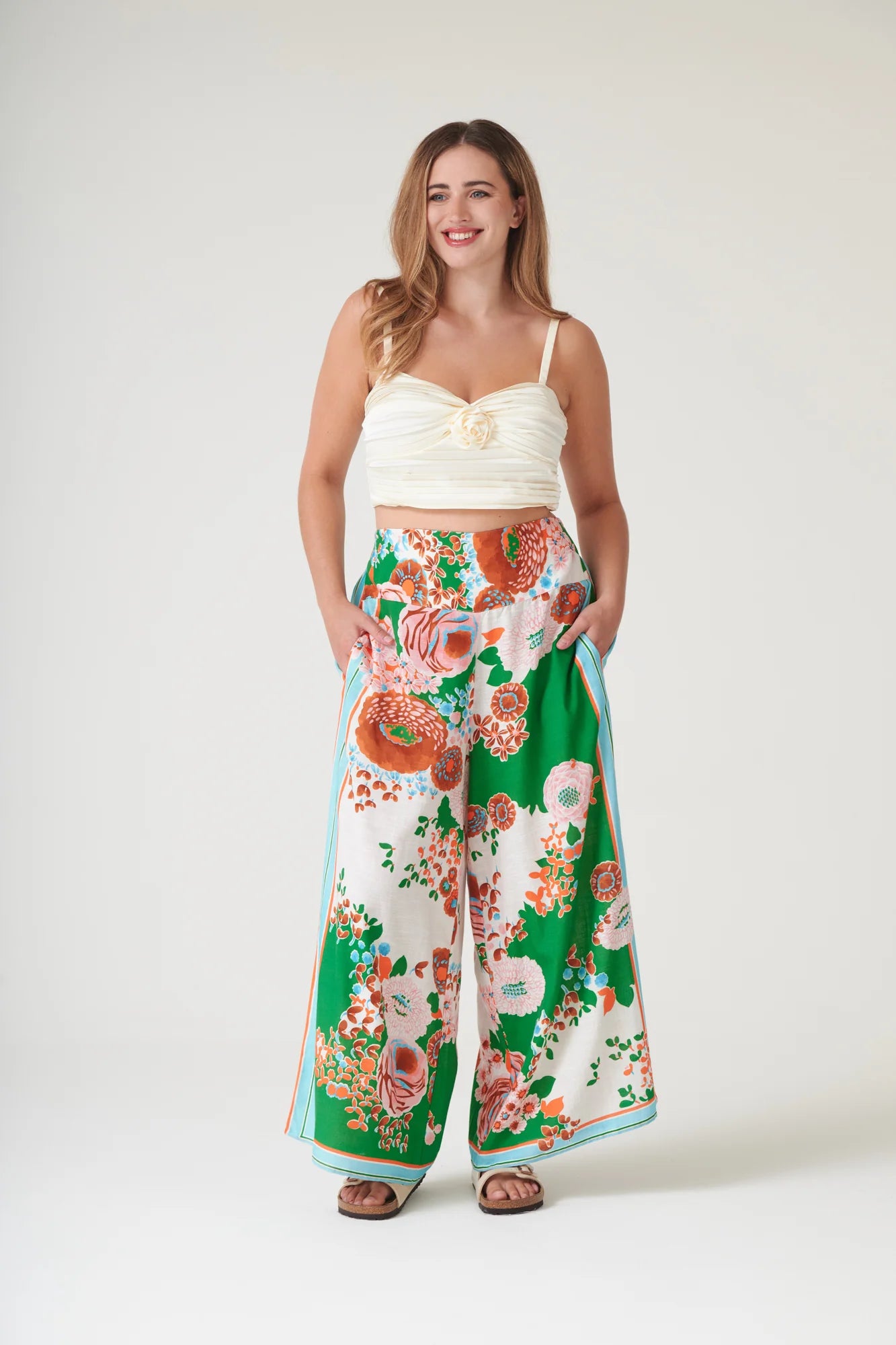Palazzo Pants, Kitsch Bouquet