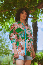 Oversized Shirt, Kitsch Bouquet