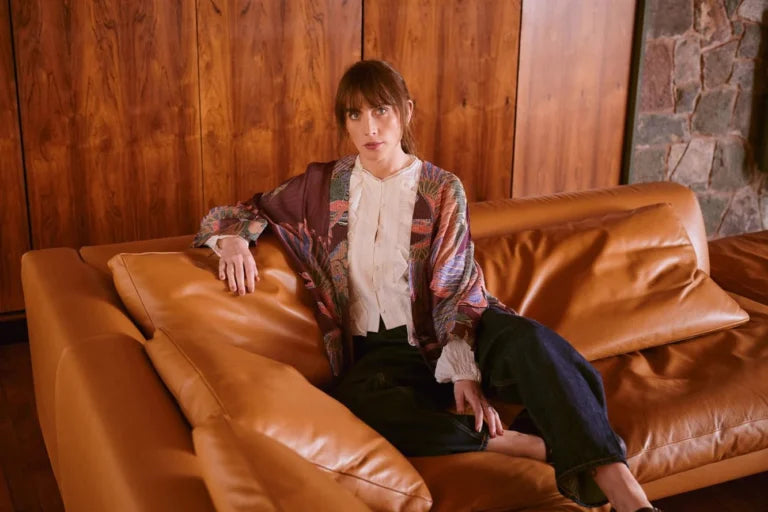 Mini Kimono, Crane Plum