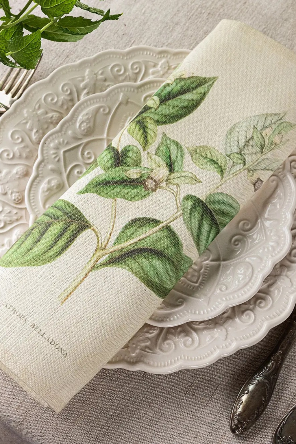 Pellavalautasliinat, Botanical  6kpl setti