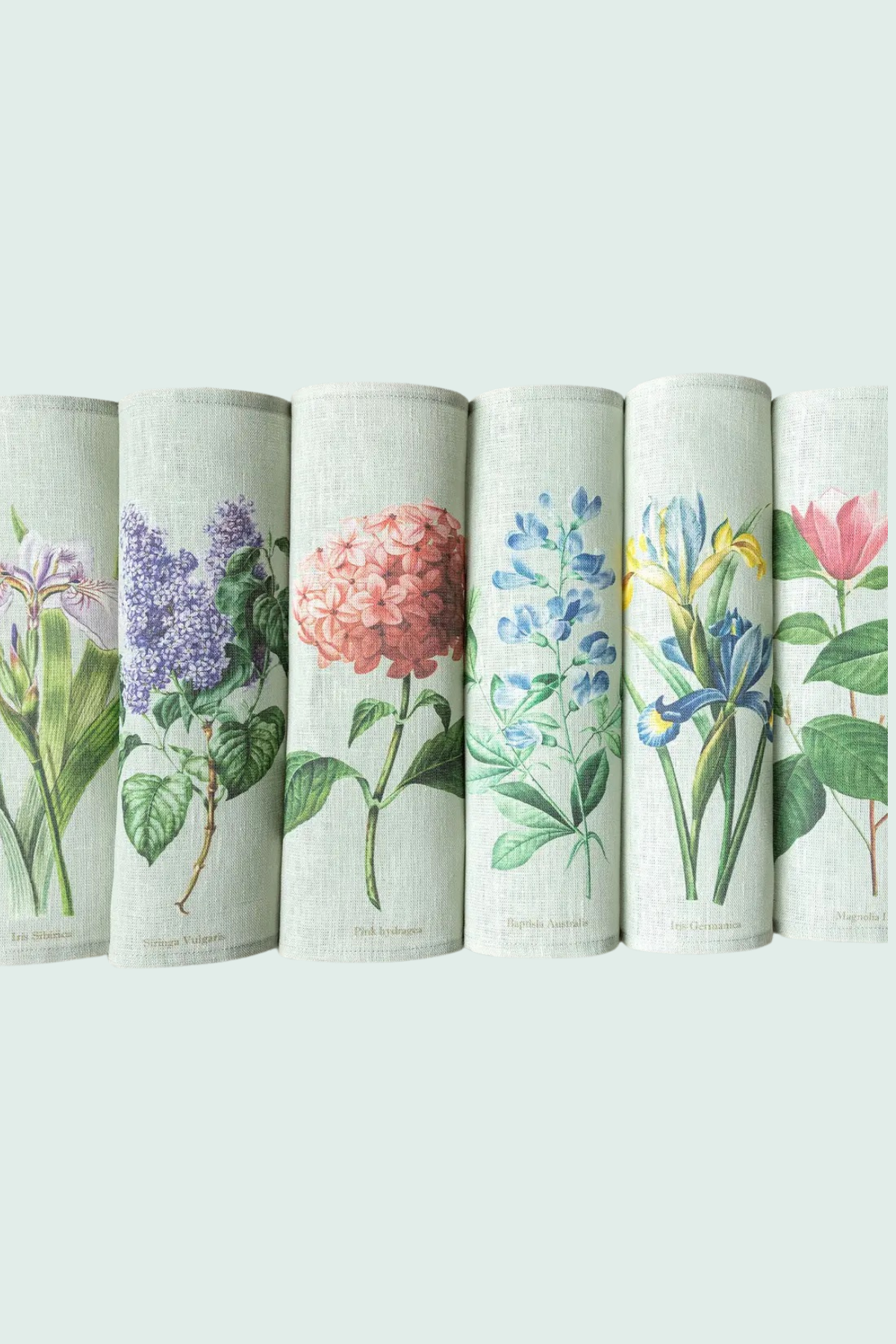 Pellavalautasliinat, Floral  6kpl setti