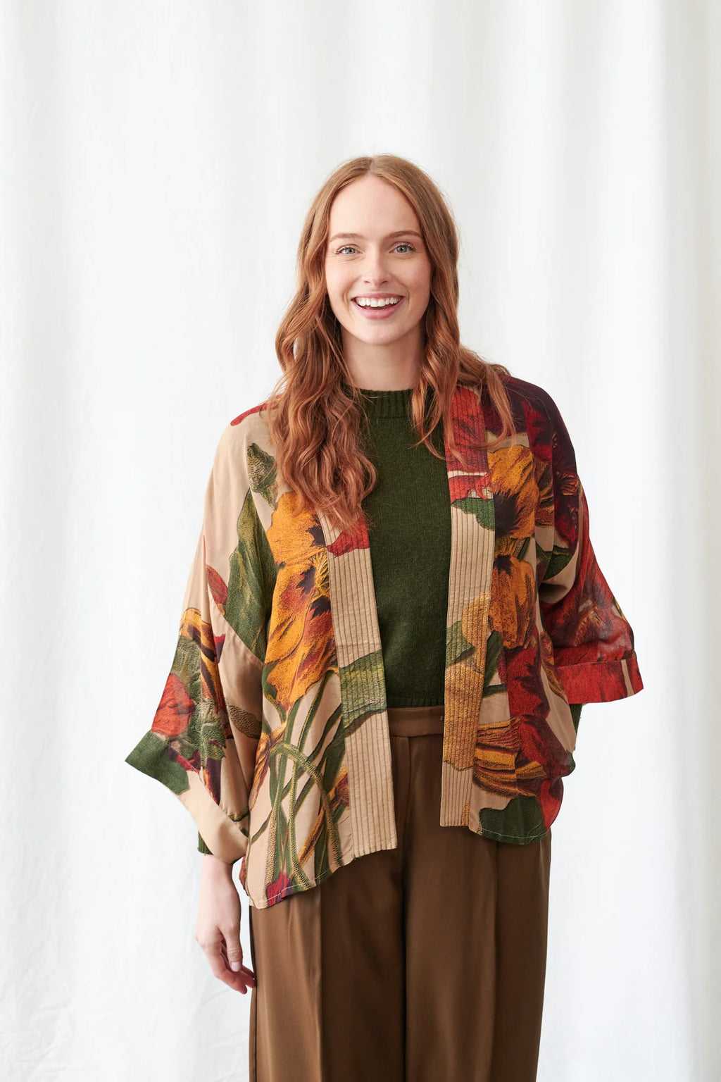 Nasturtium Fawn Mini Kimono