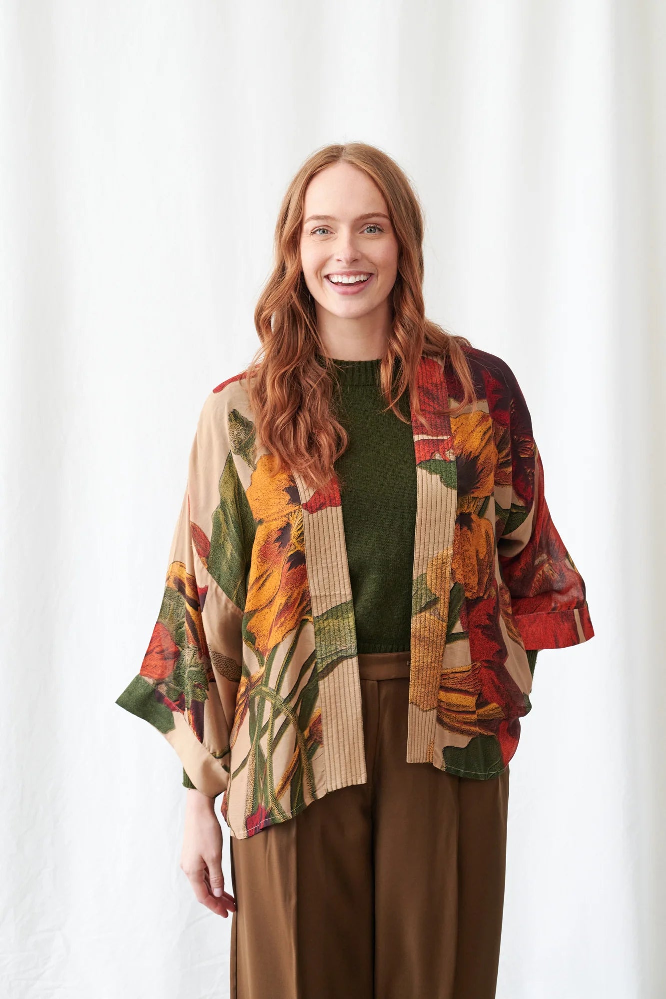 Nasturtium Fawn Mini Kimono