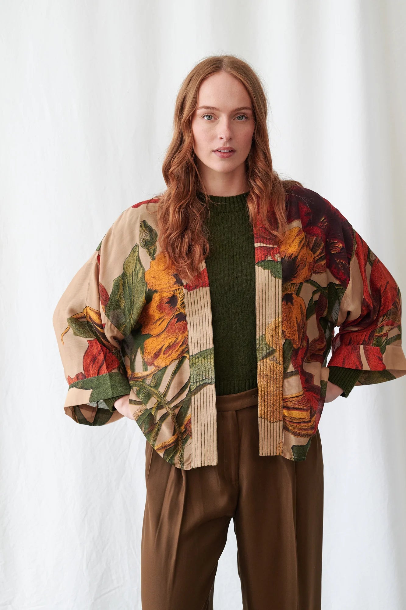 Nasturtium Fawn Mini Kimono