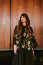 Luxe Kimono, Orchid Black