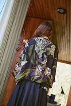 Luxe Kimono, Orchid Black