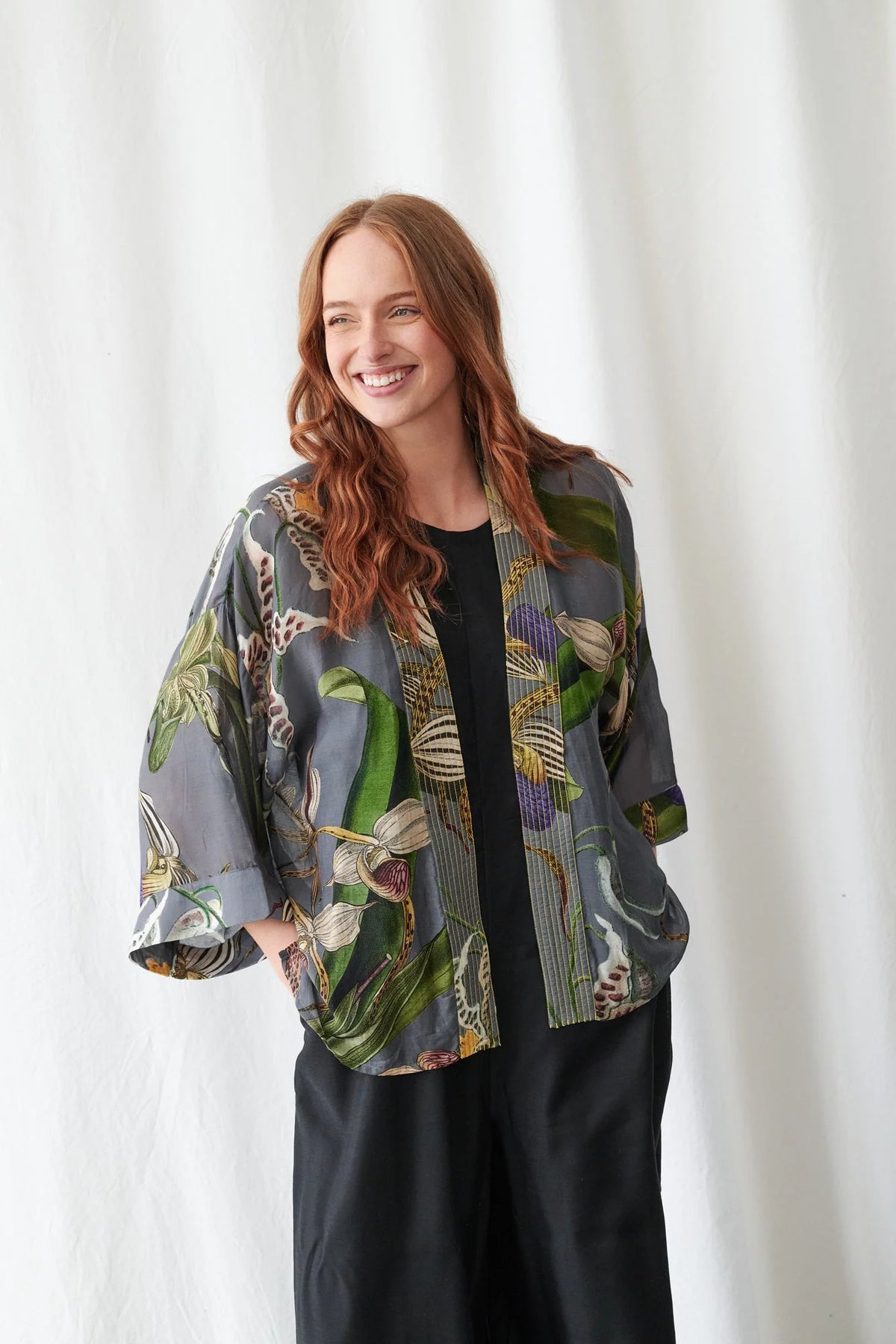 Mini Kimono, Orchid Grey