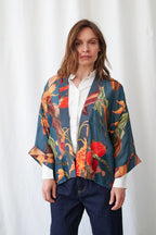 Mini Kimono, Orchid Teal