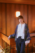 Mini Kimono, Parsley Seed Navy