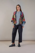 Luxe Kimono, Primula Black