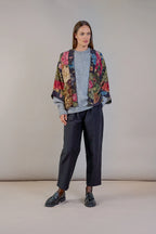 Luxe Kimono, Primula Black