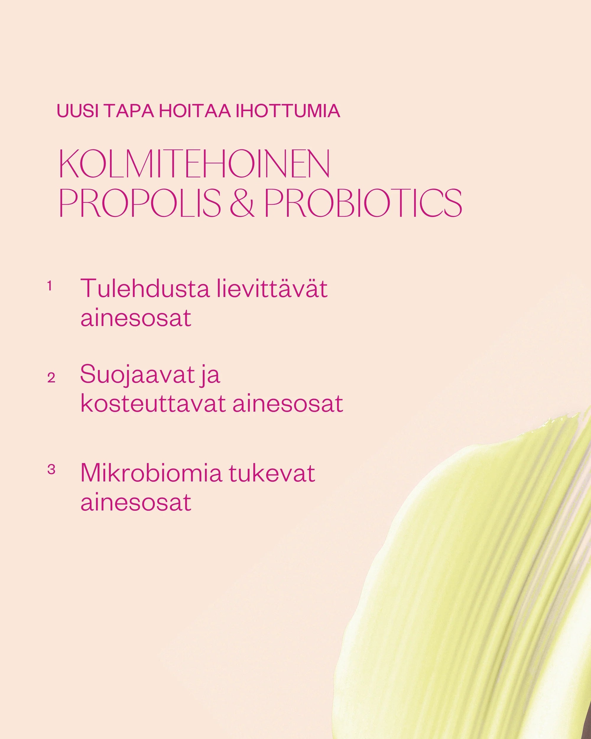 Propolis & Probiotics Rescue Cream erikoisvoide atooppiselle ja ongelmaiholle