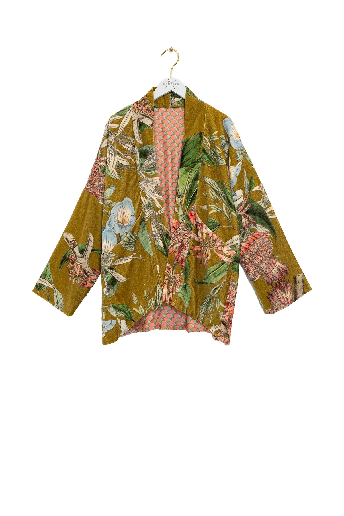 Velvet Pocket Jacket, Rhodoleia Gold