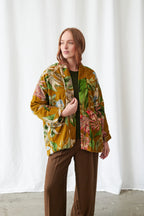 Velvet Pocket Jacket, Rhodoleia Gold