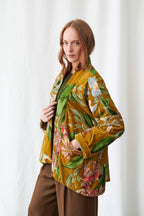 Velvet Pocket Jacket, Rhodoleia Gold