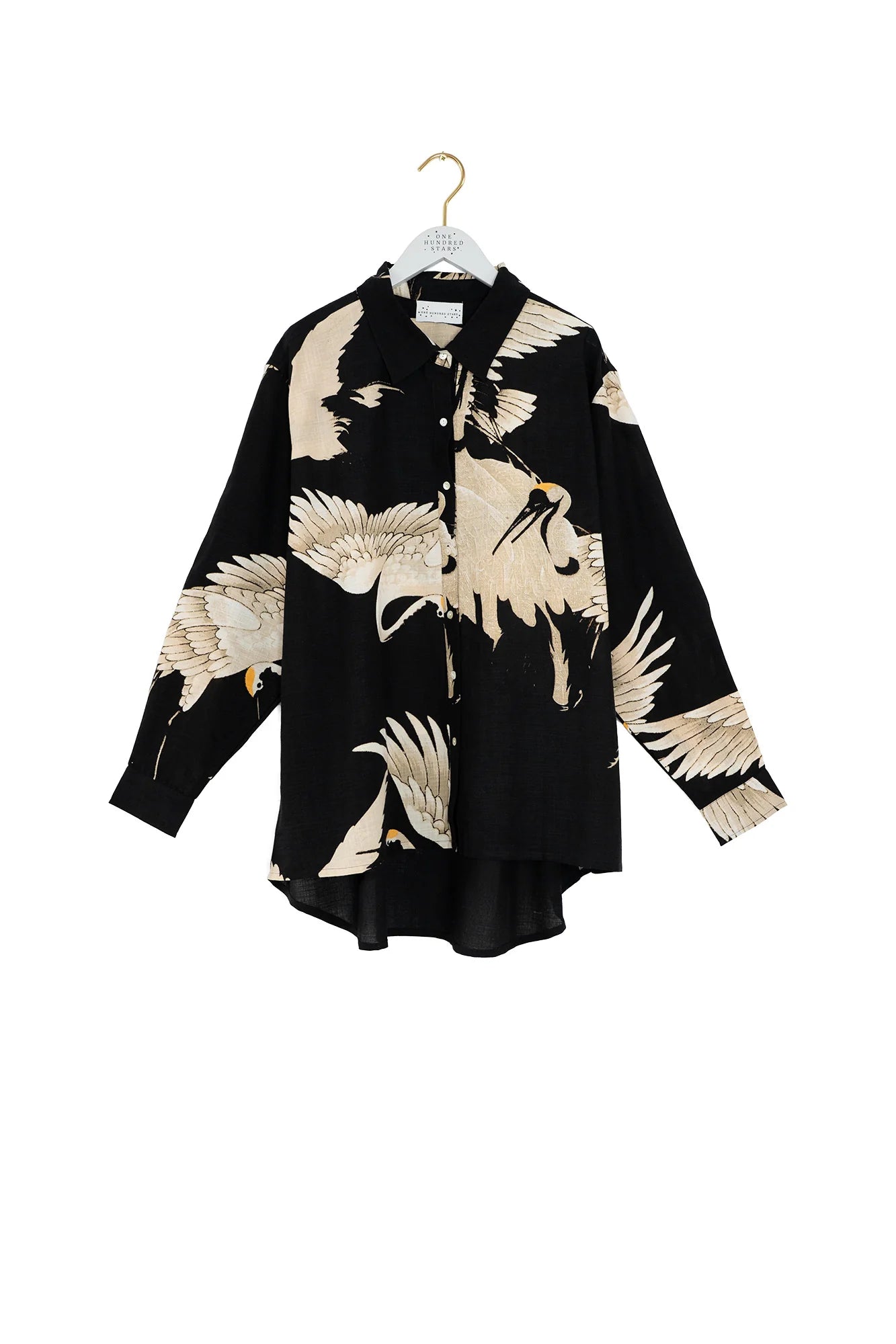 Oversized Shirt, Stork Black