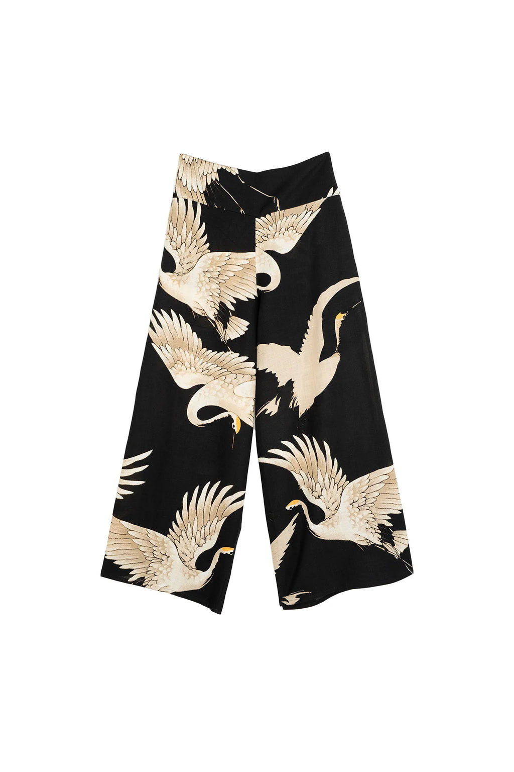 Palazzo Pants, Stork Black