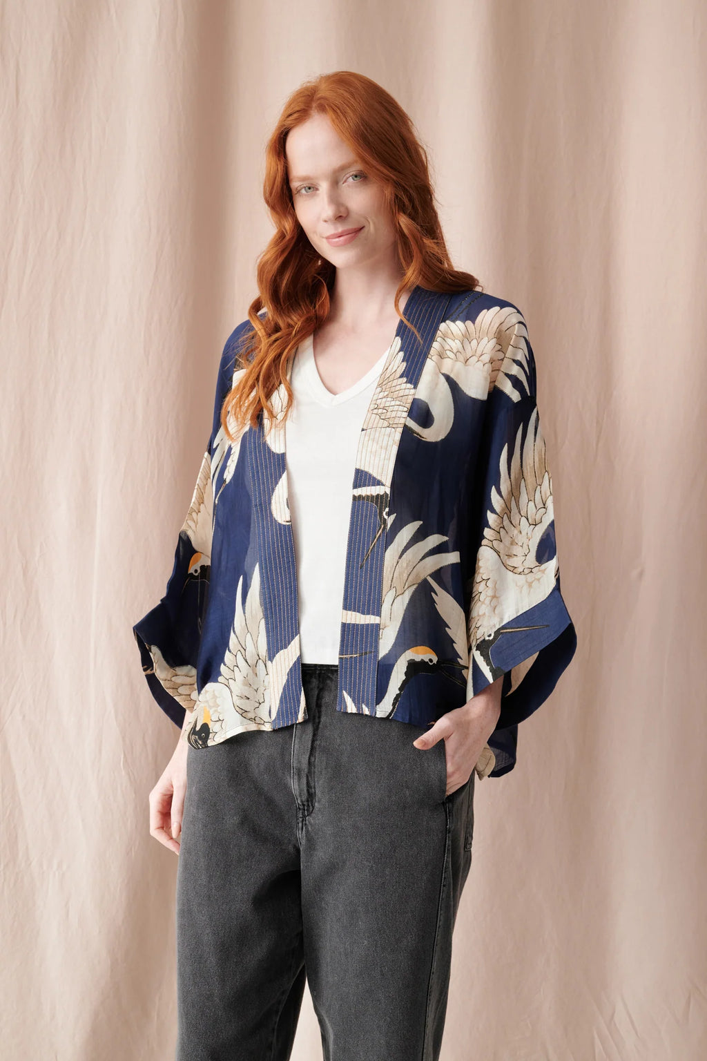 Mini Kimono, Stork Navy