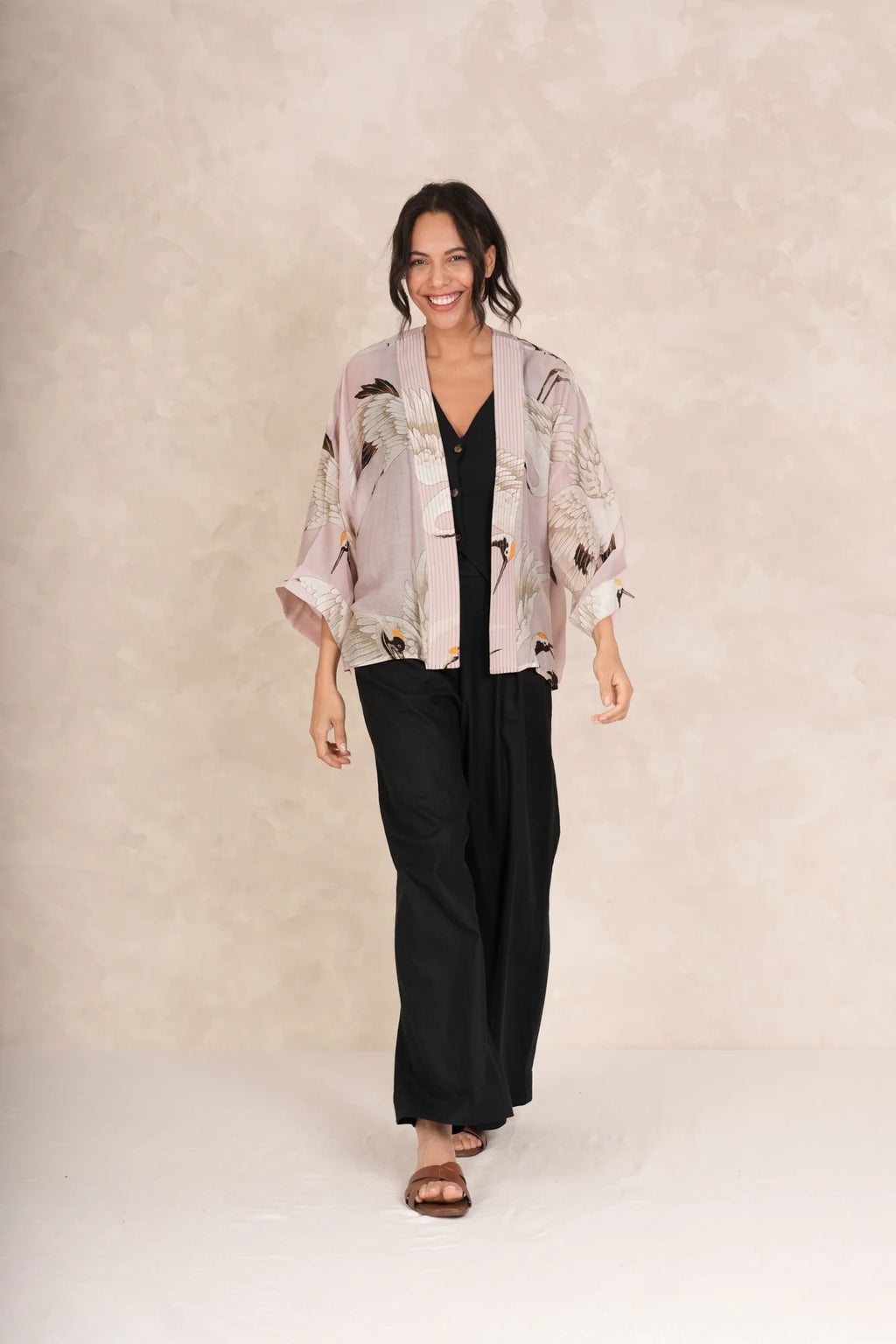 Mini Kimono, Stork Plaster Pink