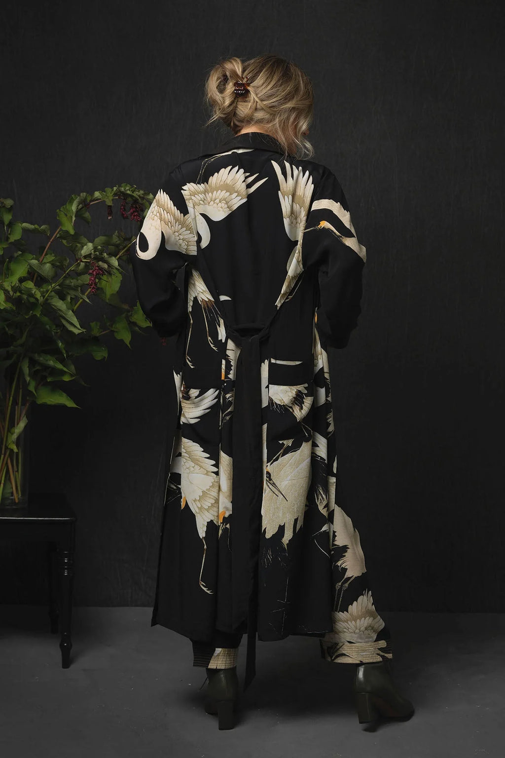 Luxe Gown, Stork Black