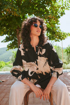 Oversized Shirt, Stork Black