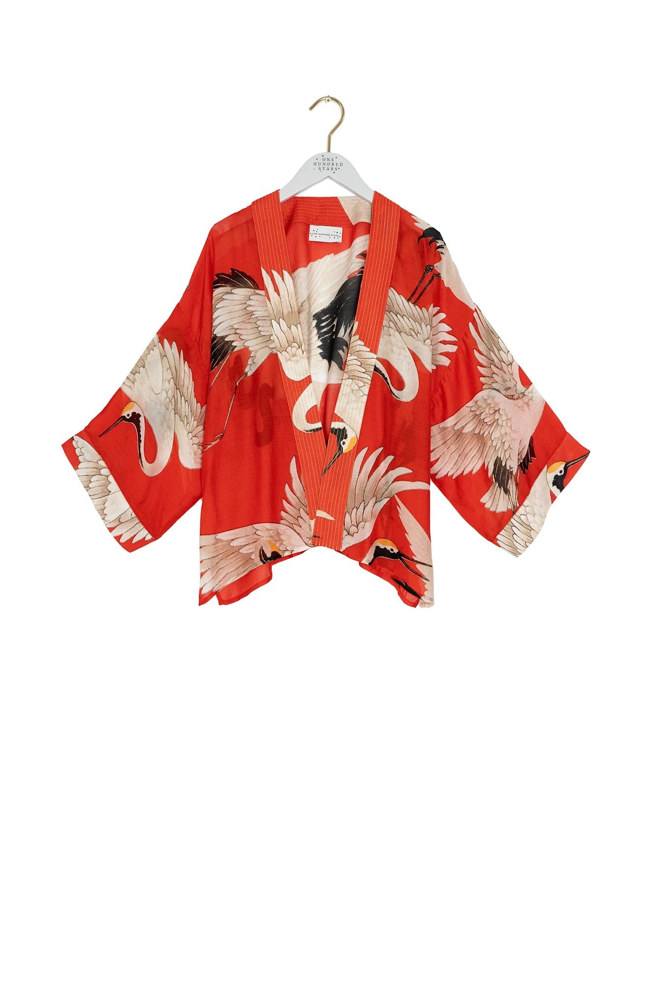 Mini Kimono, Stork Scarlet