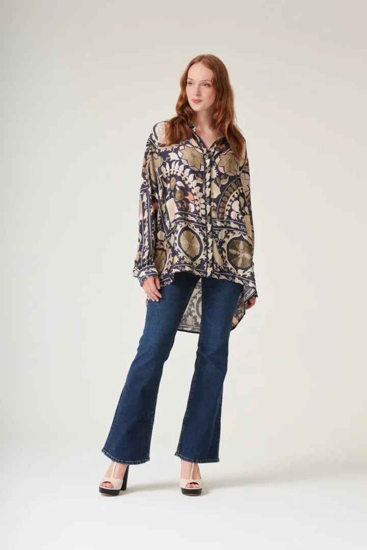 Oversized Shirt, Susani Charcoal