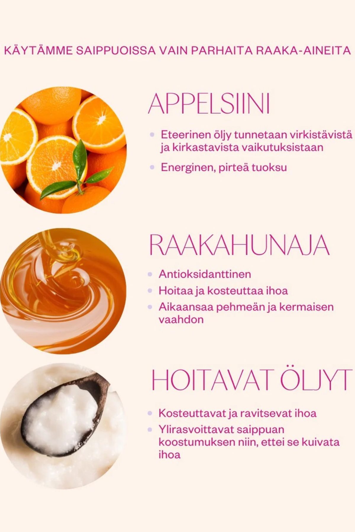 Orange & Honey -palasaippua