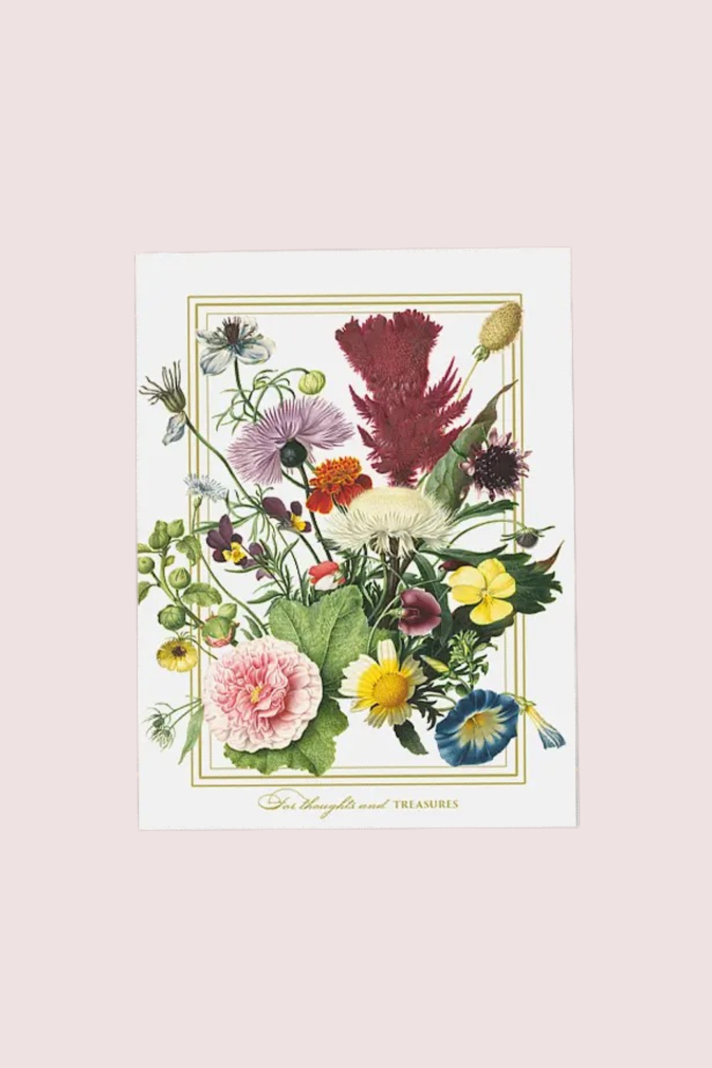 Kovakantinen muistikirja Flower Garden