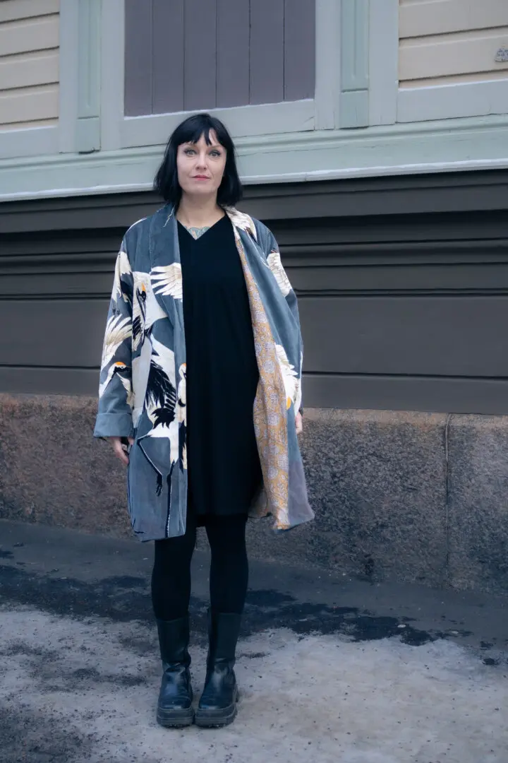 Boyfriend Jacket, Stork Slate, One Hundred Stars