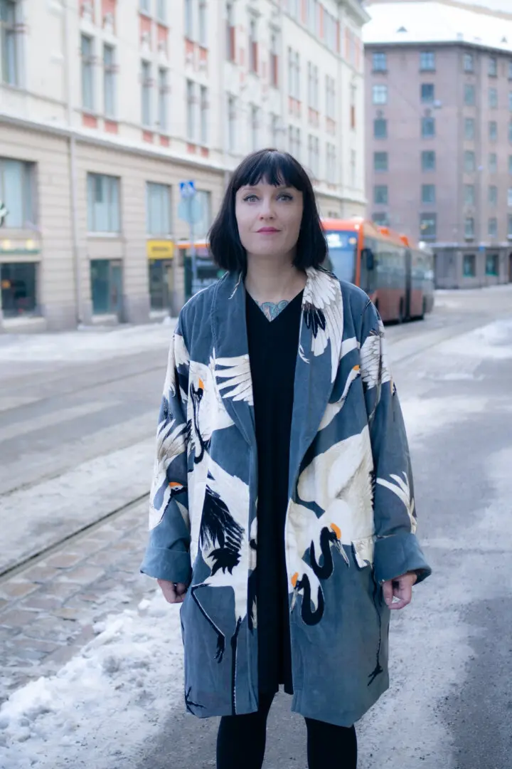 Boyfriend Jacket, Stork Slate, One Hundred Stars