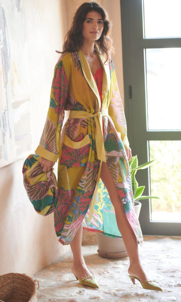 Gown, Crane Olive, One Hundred Stars