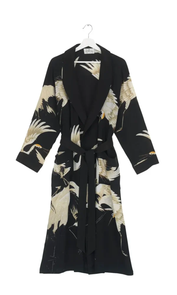 Luxe Gown, Stork Black, One Hundred Stars