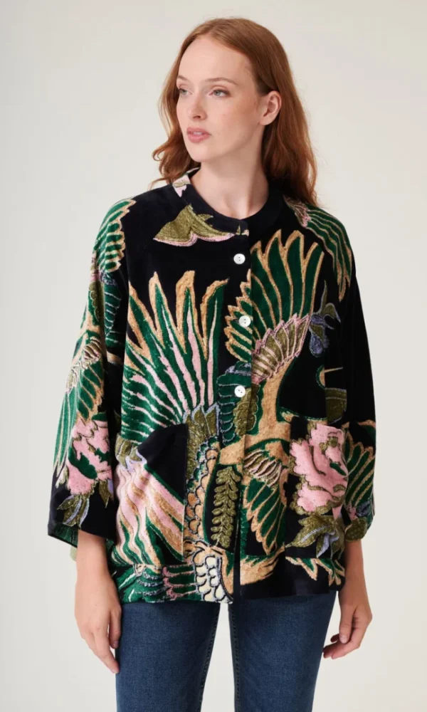 Samettijakku, Crane Emerald Velvet, One Hundred Stars